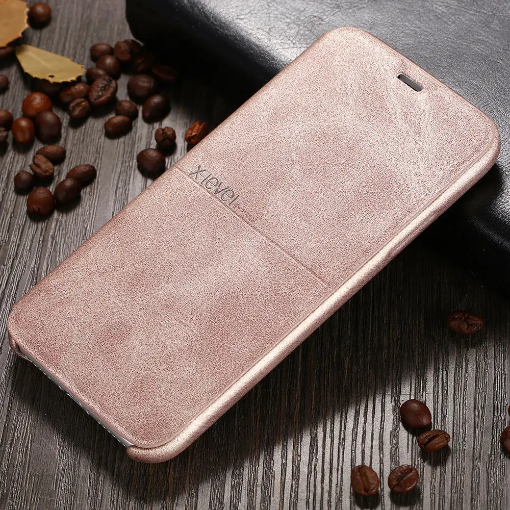 Роскошный кожаный чехол-книжка с подставкой для iPhone 11 Pro XS Max XR X 7 8 Plus | Мобильные