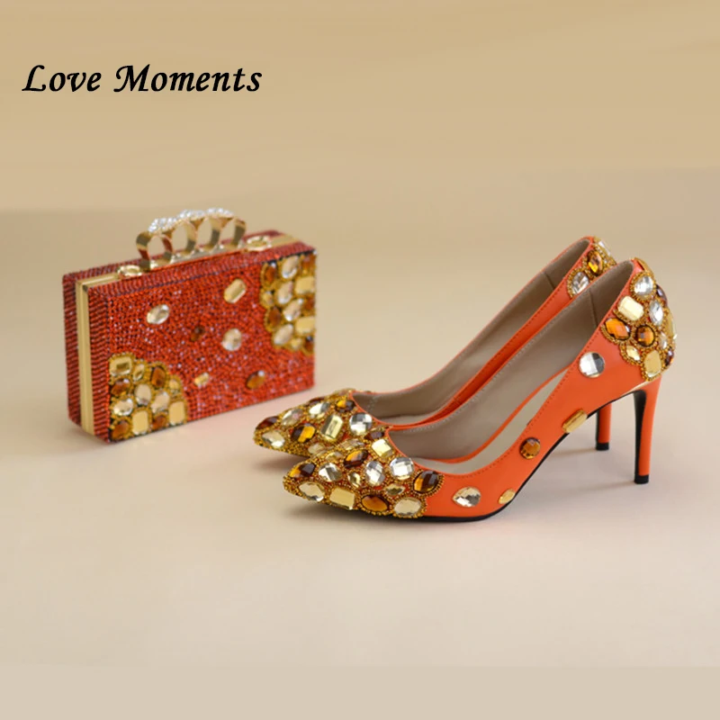 Женские туфли лодочки из натуральной кожи с острым носком 8 см|shoes with matching bags|wedding