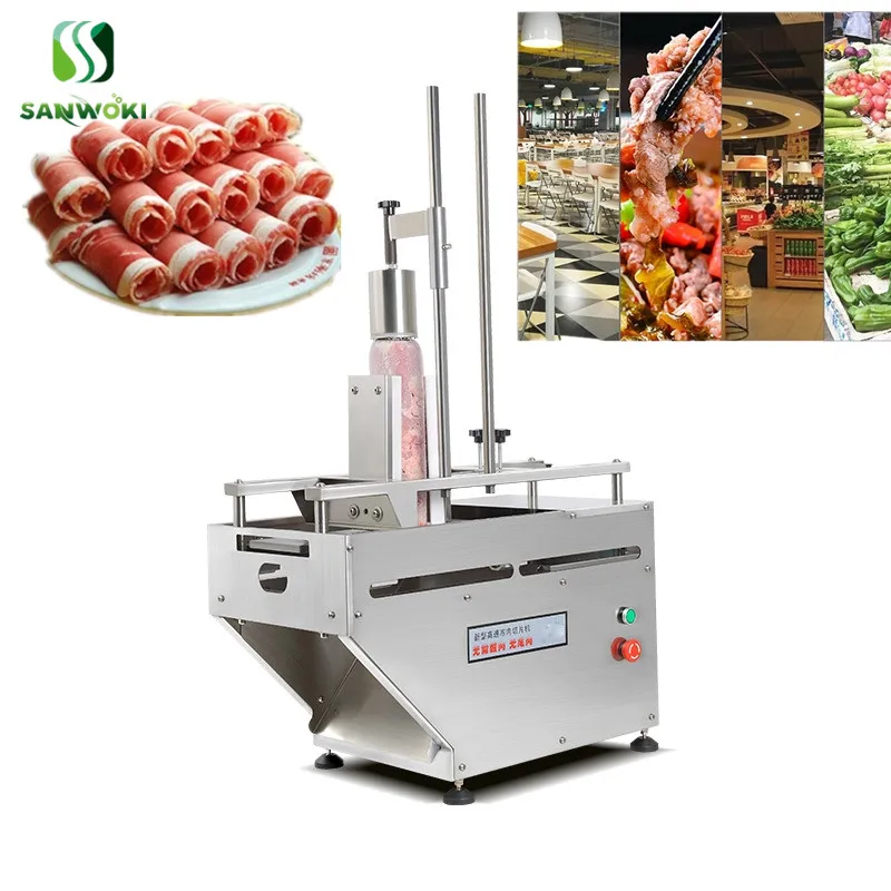 Машина для резки мяса с рулоном двойного объема коммерческая машина