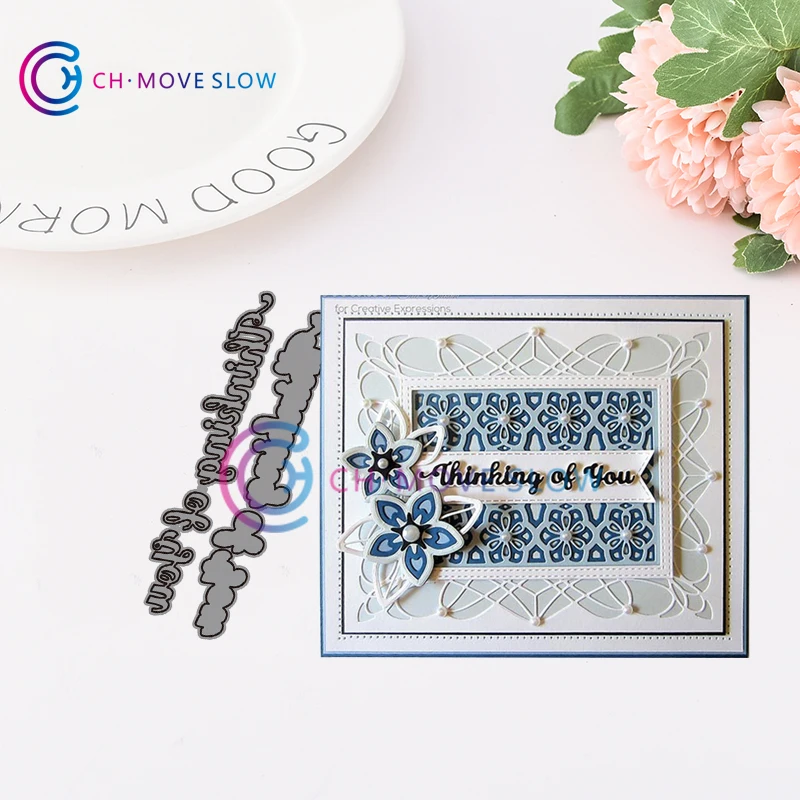 CH Новое поступление thinking of you Металлические высечки Скрапбукинг костюм для скрапбукинга для Sizzix Fustella большие карты Альбом карты