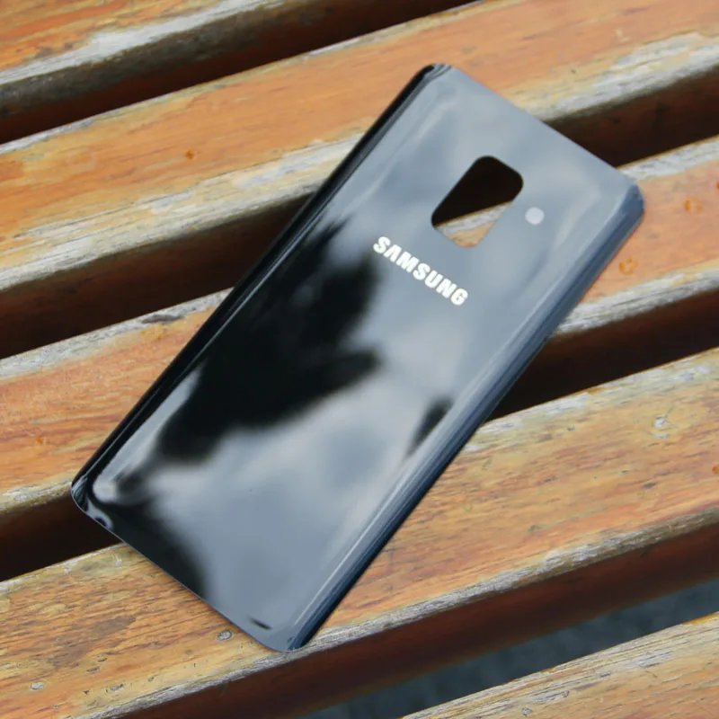 Black samsung телефон Батарея Стекло задняя крышка для samsung GALAXY A8 Edition A530N SM-A530N для задней панели Чехол Батарея крышка - Цвет: Black