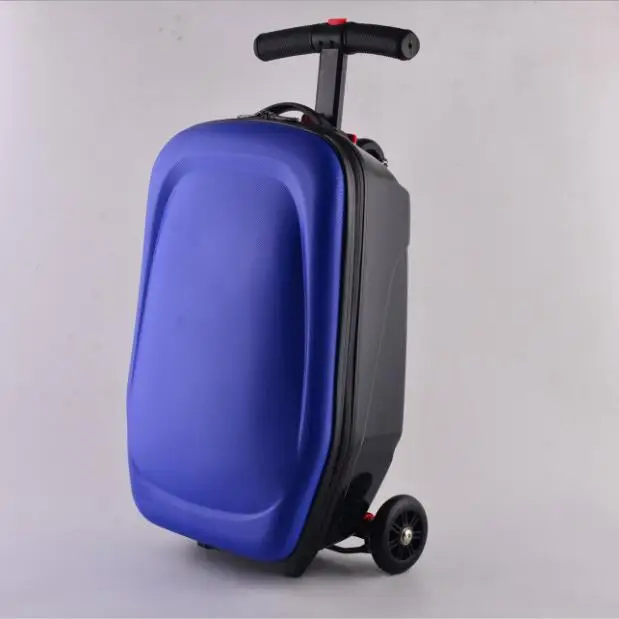 C style darkblue Travel tale взрослых Ручной Клади Скутер чемодан тележка чехол для отдыха путешествия чемодан для путешествий - Цвет: C style darkblue