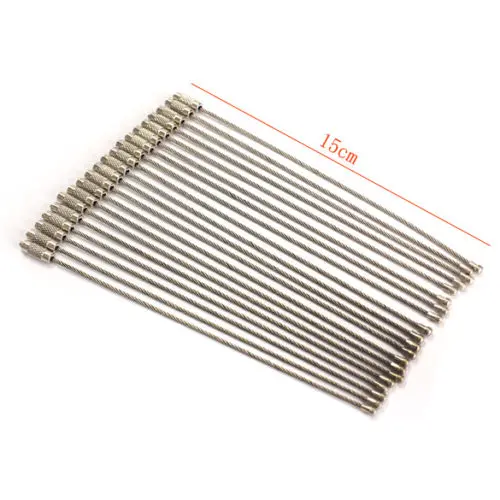 10 шт./компл. Нержавеющая сталь авиационный провод кабель кольцо для ключей