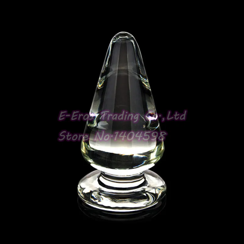 Большой анальный фаллоимитатор 60 мм с кристаллами |