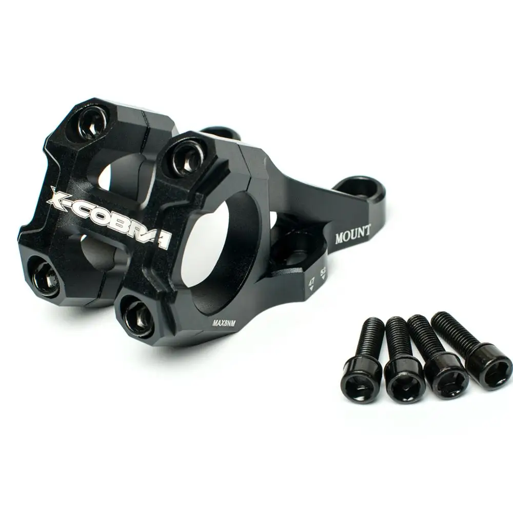 X-cobra STEM MOUNT CNC-machined light weight с цельнокроеным четырехболтовым лицевым покрытием