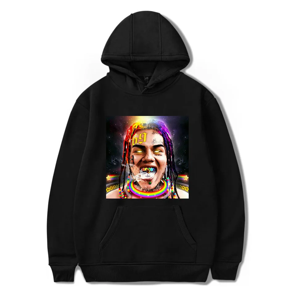 

69 6ix9ine Tekashi69 Oversized Hoodie Women/Men Harajuku Sweatshirts Rapper Hip Hop Hooded Pullover Sweatershirts Streetwear