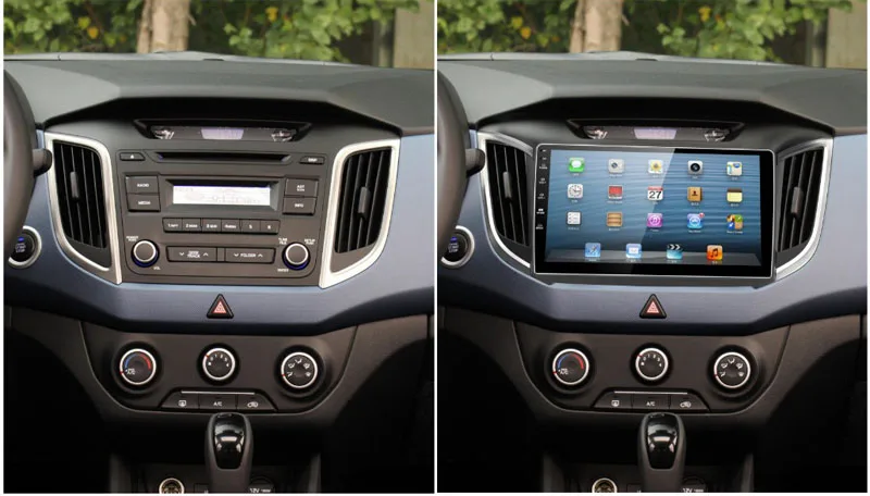 Автомагнитола 2DIN на Android 2 + 32 ГБ для HYUNDAI IX25 10 1 дюйма четырехъядерный процессор GPS