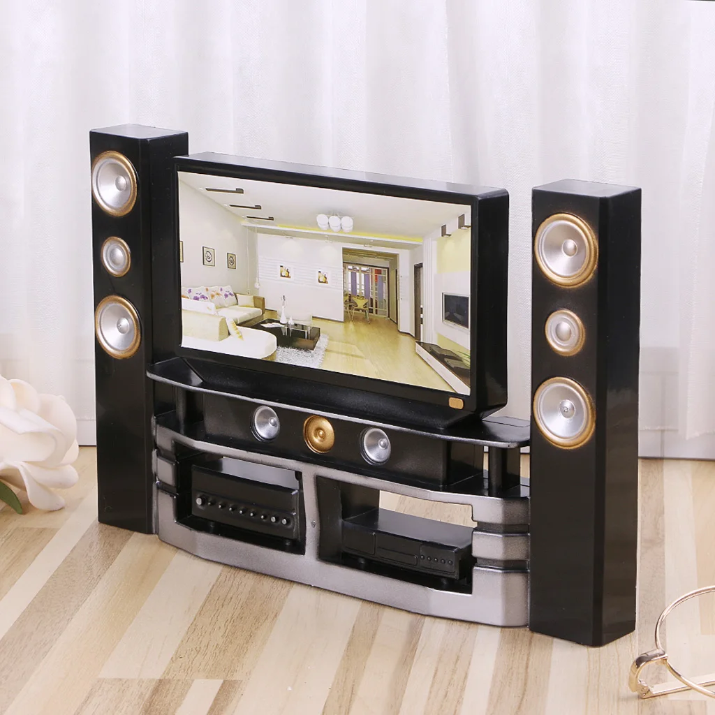 Популярный детский Кукольный домик аксессуары ТВ кинотеатр наряд для куклы