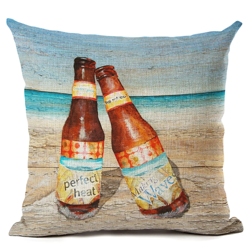 2016 Новый креативный модный домашний декор наволочка Ретро пляжная домашняя