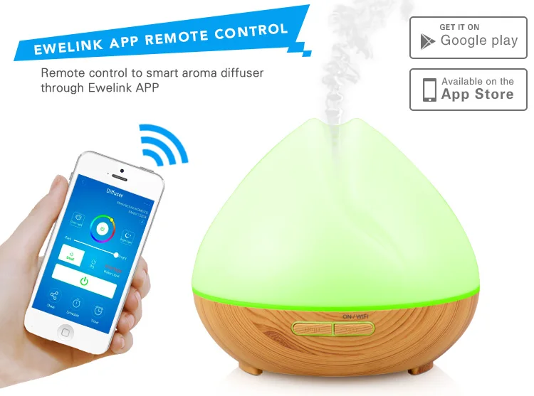 Увлажнитель диффузор Smart Life App управление Wi-Fi Голосовое управление Умный дом Alexa Echo Google домашний контроль