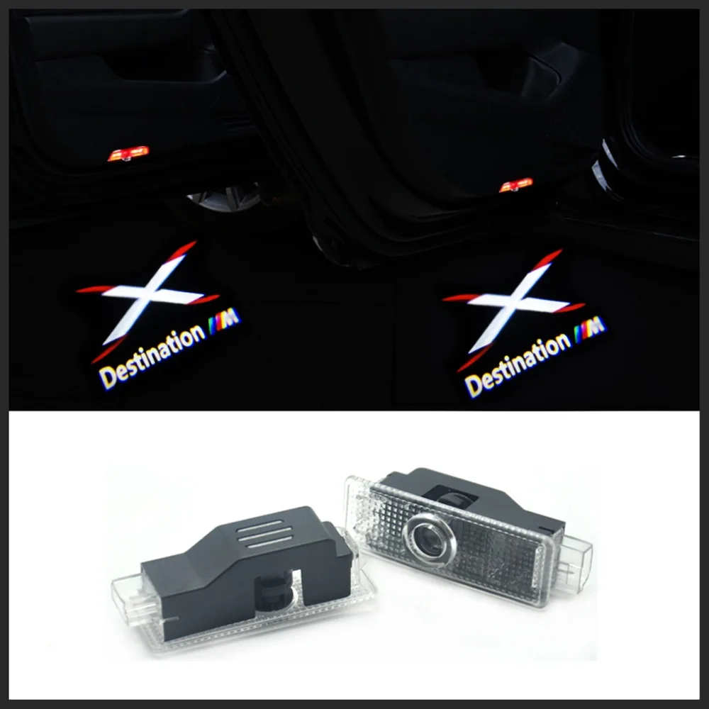 2X для BMW X5 X1 X3 X6 E90 E60 F30 F10 F15 E63 E64 E65 E86 E89 E93 F02 E61 назначения логотип VOITURE LED порте bienvenue
