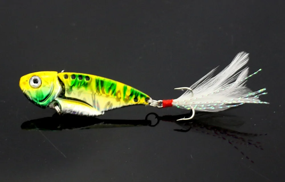 1 шт. рыболовная приманка с вибрацией жесткий металлическое лезвие VIB Swimbait 5 см 11g