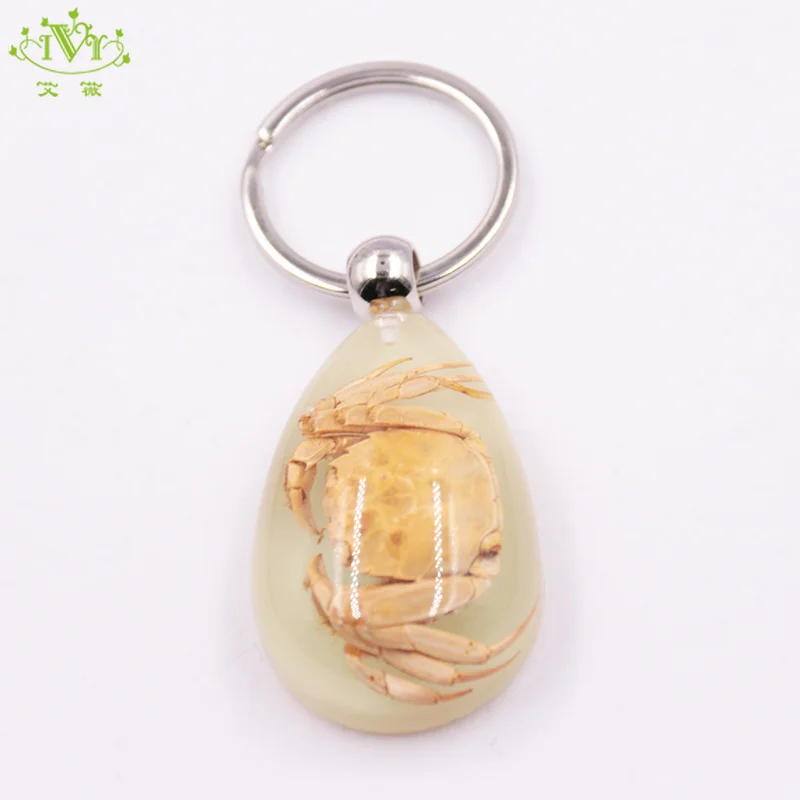 Высокое качество инновационный дизайн краб прозрачный слеза капля смола