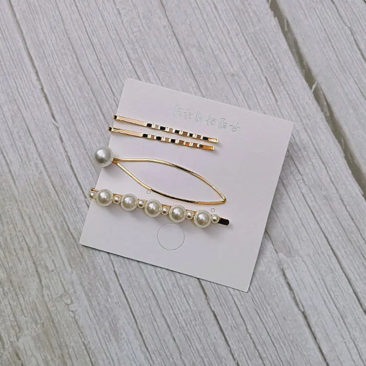 metal hair clips set for women accessories bandeau cheveux simulated pearl clip hairpins | Hair Grips