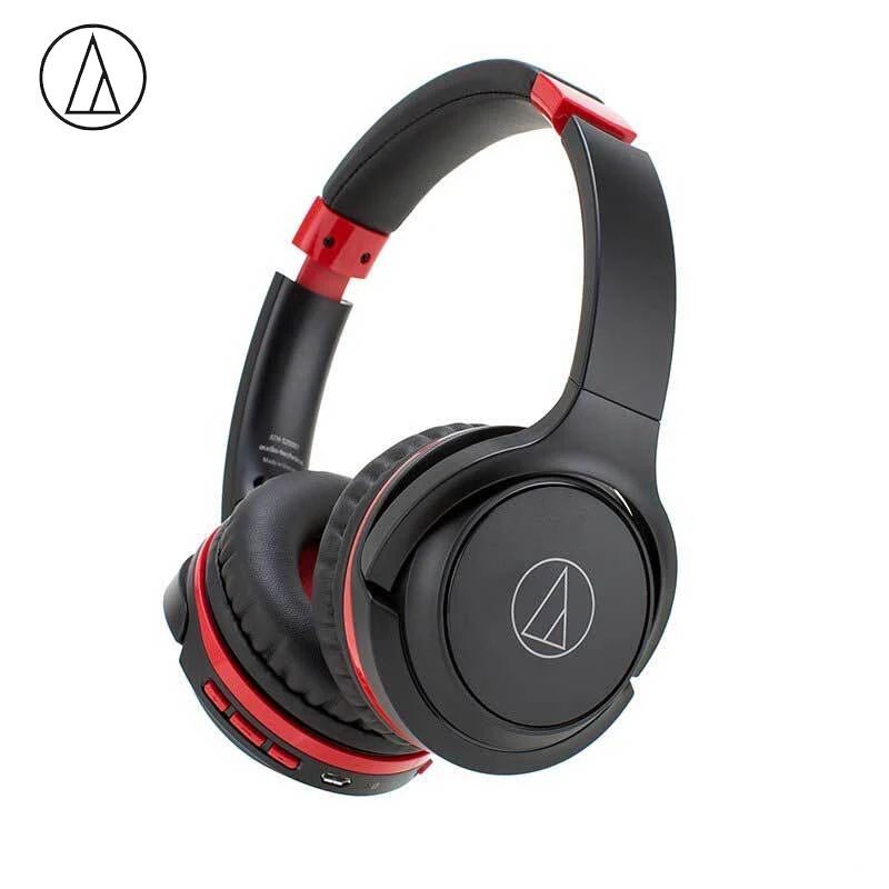 Оригинальный Audio Technica ATH S200BT Bluetooth наушники музыка Беспроводной складные с