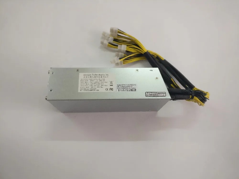 Б/у BITMAIN APW3 1600 Вт BTC LTC DASH ETH Miner источник питания для ANTMINER S9 S9i S9j T9+ Z9 Mini DR3 L3+ E3 X3 A9 Baikal X10 PSU