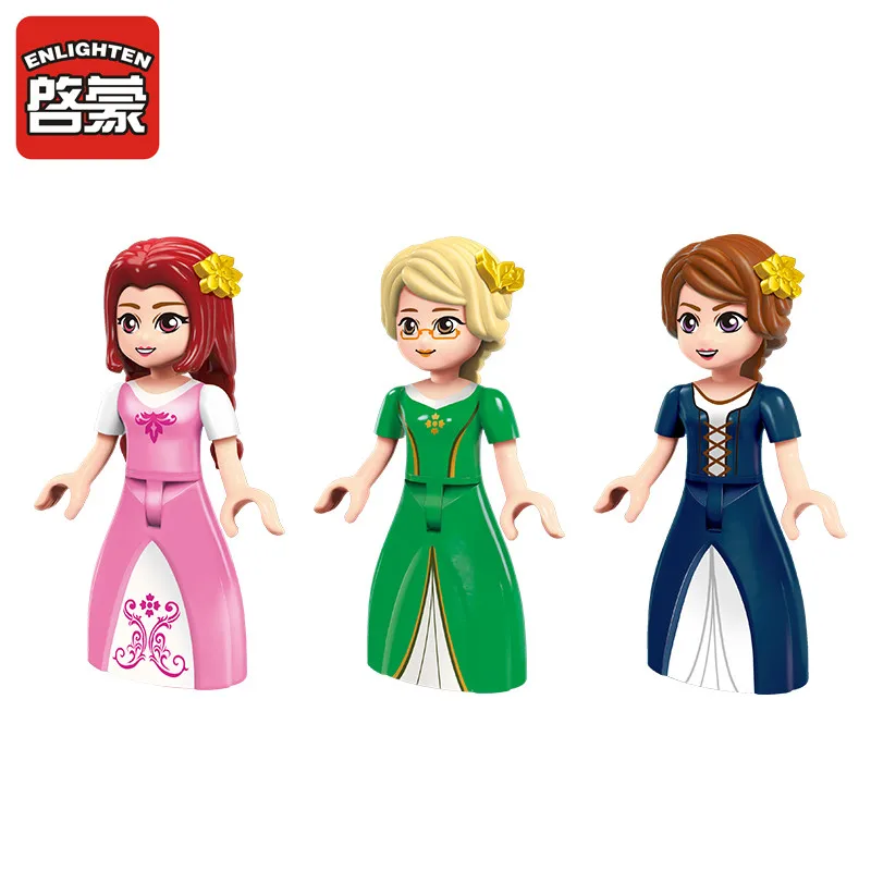 

Enlighten Building Block Girls Princess Leah Genius Tailor Shop 3 Figures 340pcs Educational Bricks Toy For Girl Gift