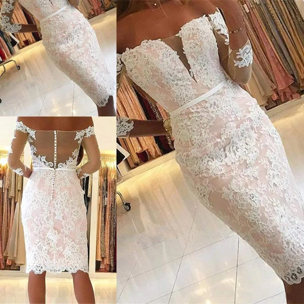 Женское короткое пляжное платье Angel Novias элегантное для свадебной вечеринки