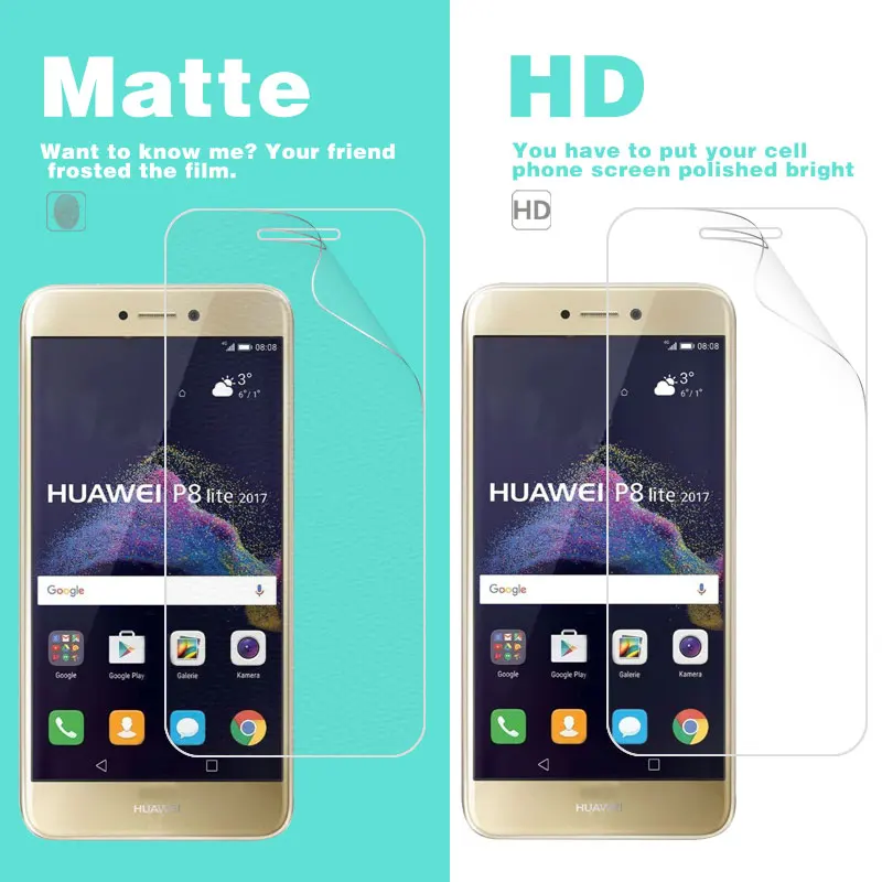 HD прозрачная глянцевая Защитная пленка для Huawei P8 Lite 2017 5 2 В PRA LA1 LX1 Антибликовое