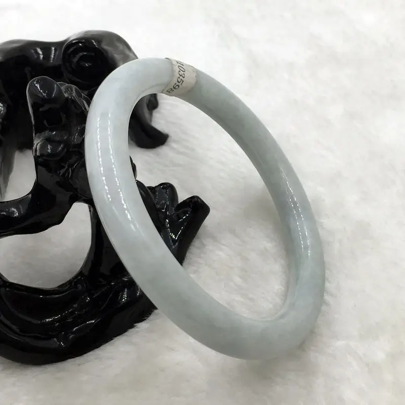 NEW- 54mm Certified Grade A 100% Natural Green Jadeite Jade Gems Bracelet Bangle 3598 |