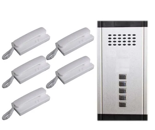 

Новая одежда для маленькой девочки 2, Проводной видео-телефон двери дома домофон аудио дверной звонок Системы прямая Пресс ключ Водонепроницаемый внешняя станция для 5 квартир