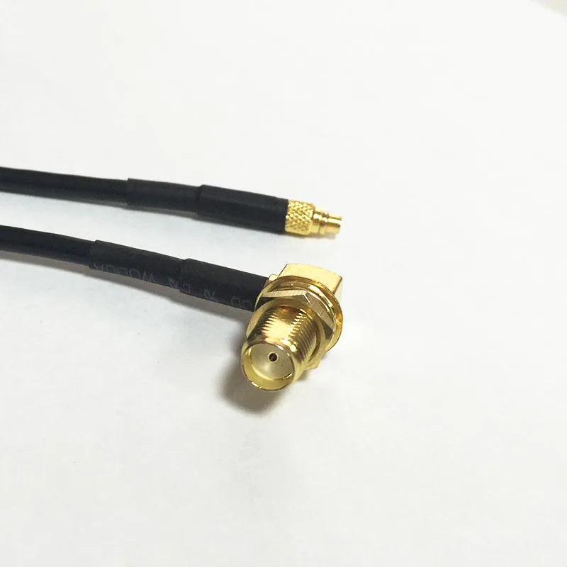Новый модем коаксиальный кабель SMA гнездо Гайка правый угол переключатель MMCX