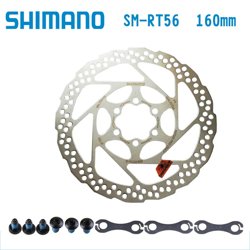 1 шт. Shimano Alivio Deore SM RT56 велосипед MTB 6 болт дисковый тормоз ротора 160 мм 180 Аксессуары