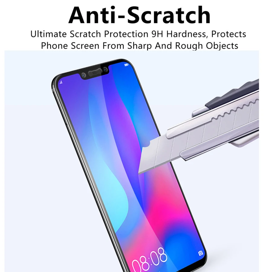 2.5D 9H закаленное стекло премиум класса для Huawei Nova 3i полное покрытие Защитная
