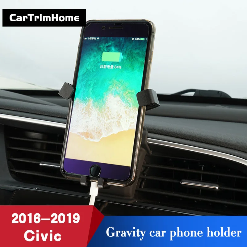Аксессуары для интерьера, держатель для телефона Honda Civic Gravity, держатель для мобильного телефона, подставка для вентиляционного отверстия