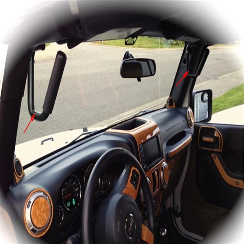 Marloo для Jeep Wrangler Red Grab Handle комплект из прочной стали передних и задних захватов