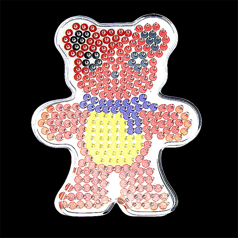 10 шт./лот 5 мм Hama Бусины шаблон игрушка pegboard с Цвет Бумага пластик трафарет perler DIY