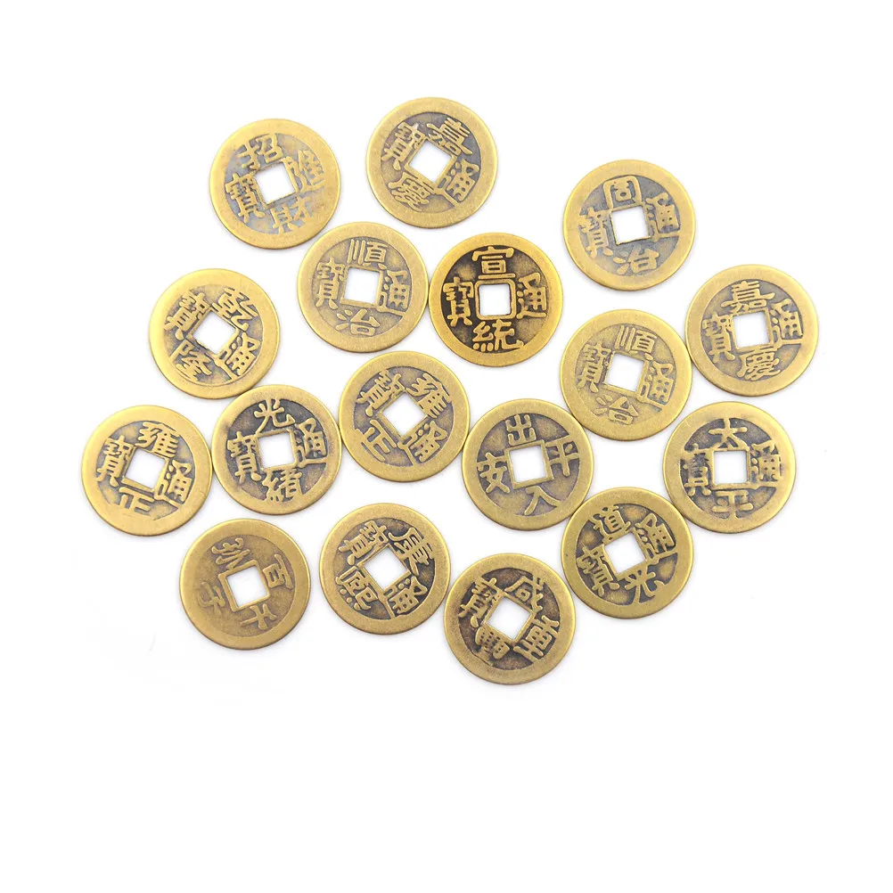 10PCS/Set Home Decor Chinese Feng Shui Coins Brass For Wealth And Success Lucky | Дом и сад