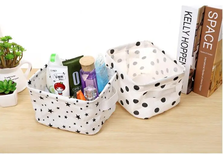 Складная корзина для хранения мусора из хлопка и льна 1 шт. пикника|cesto organizador|picnic