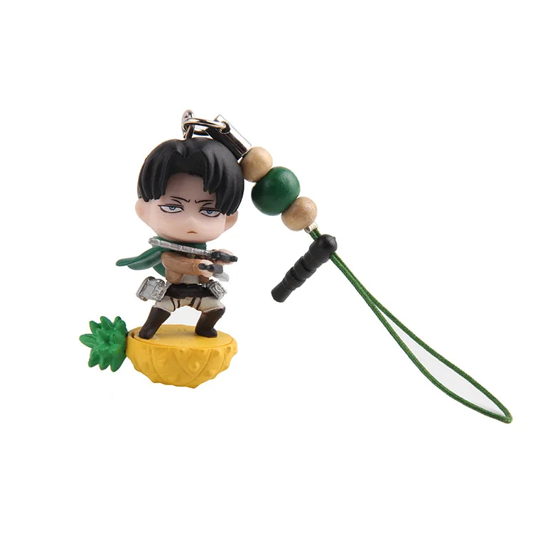 1 шт. Япония Атака Титанов Eren Yeager Mikasa Ackerman игрушки мультфильм аниме подвеска мини