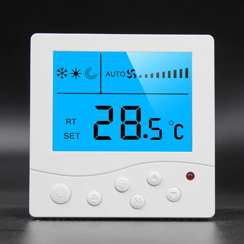 Оптовая продажа ЖК переключатель регулятора температуры для блока катушки