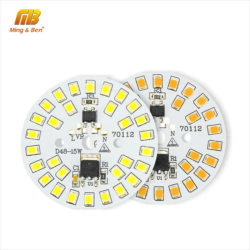 DIY светодиодные лампочки 15 Вт 12 9 7 5 3 SMD2835 чиповые бусины 220 В Смарт IC чипы для лампы