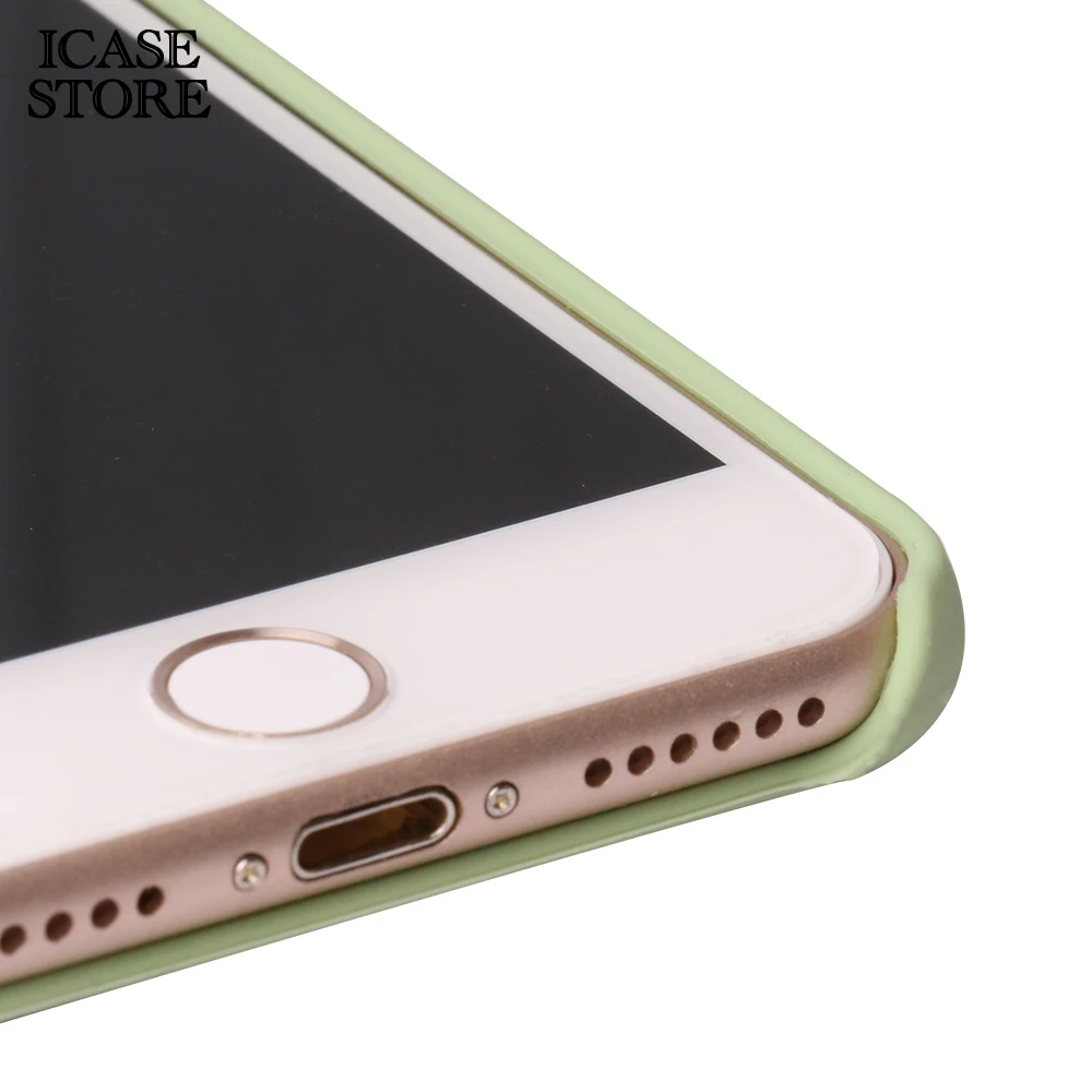 Чехол для телефона Ikase store из жидкого силикона iphone 5 6 7 8 Plus силиконовые чехлы X 6s SE
