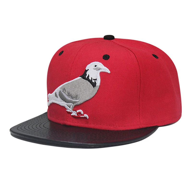 ЛКМ сорока птица Животные Вышивка плоские края равнины Кепки летняя уличная