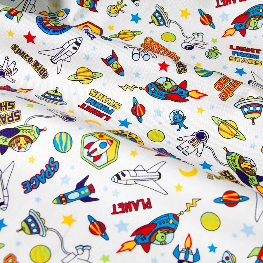 Японская хлопковая ткань Оксфорд стеганая с пэчворком для детей космической