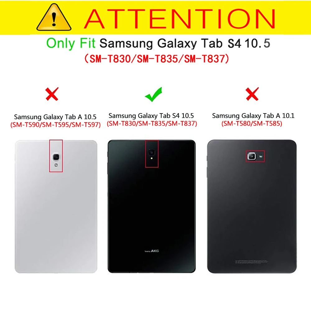 Чехол для Samsung Galaxy Tab S4 10 5 тонкий чехол искусственная кожа складная подставка