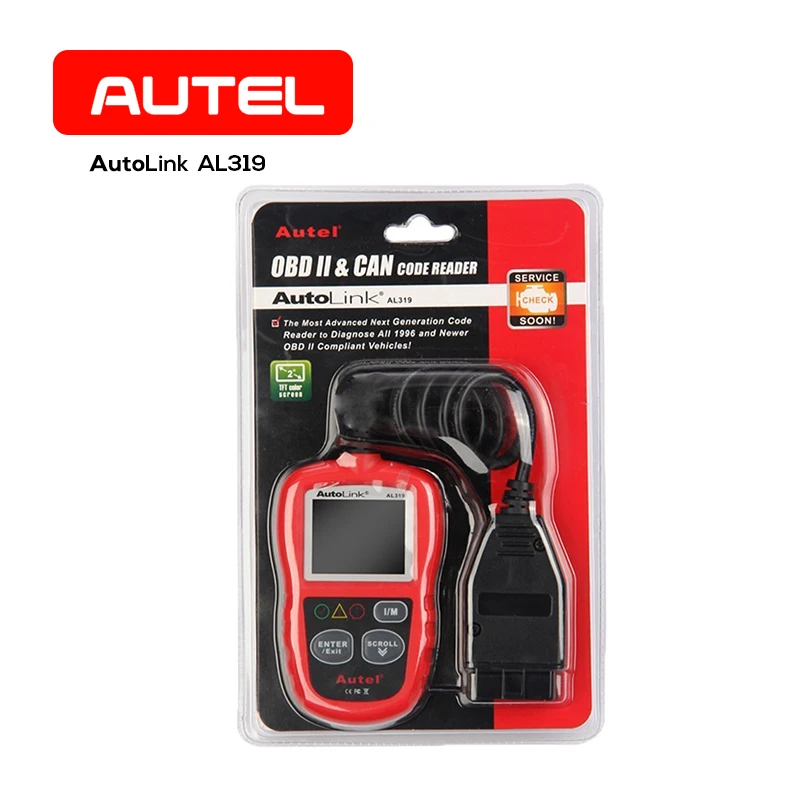 Autel AutoLink AL319 диагностический инструмент DIY OBDII Автомобильный сканер кода