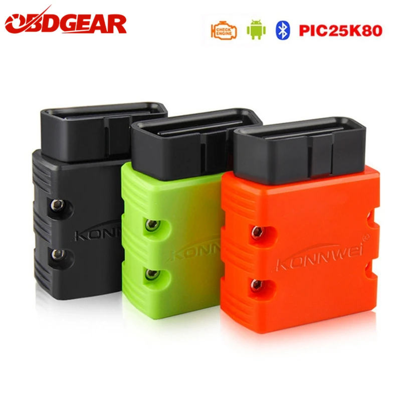 Konnwei KW902 OBD 2 ELM327 V1.5 pic18f25k80 OBD2 Bluetooth адаптер сканер ELM 327 Диагностический инструмент
