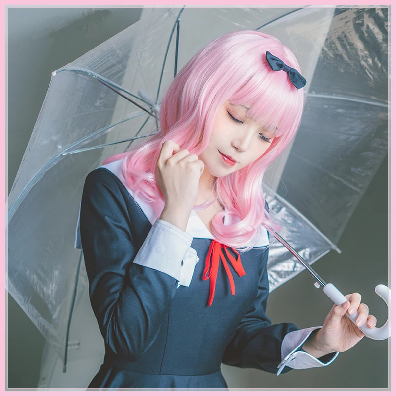 Аниме Kaguya-sama Love Is War Fujiwara Chika косплей костюмы для женщин и девочек Униформа платье