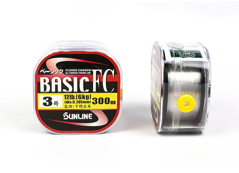SUNLINE Basic FC 300/225 метров 2-20LB фторуглеродная или углеродная Леска по японской леске