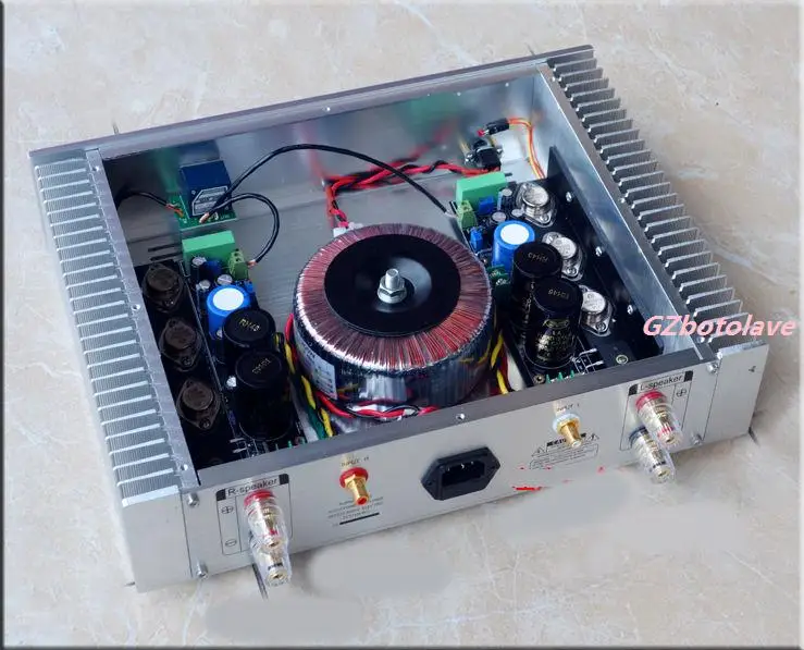 Новое поступление Wei Liang A6 золотистый герметичный MJ15024 MJ15025 чистый Hi Fi усилитель