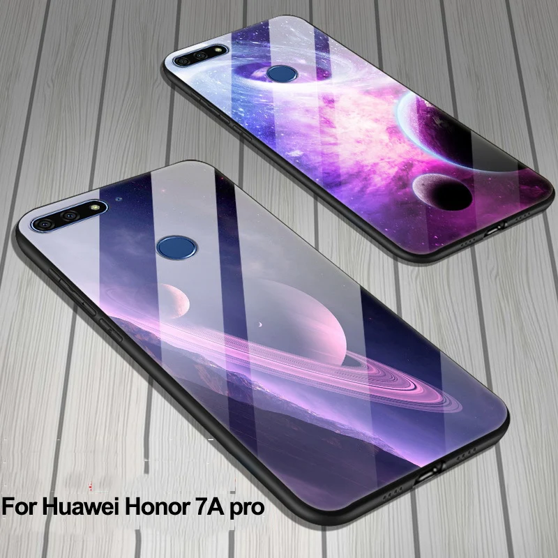 5 7 &quotдля Huawei Honor 7A pro Чехол из закаленного стекла задняя крышка Honor7A для 7Apro