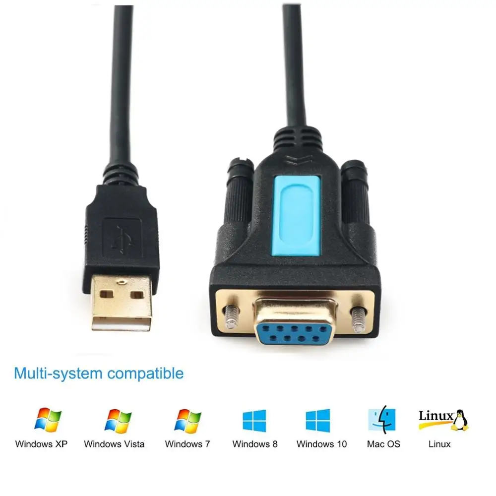 Кабель адаптер USB2.0 к RS232 с чипсетом Prolific PL2303 DB9 для Windows XP Vista 7 8 10 Mac OS Linux|Кабели USB| |