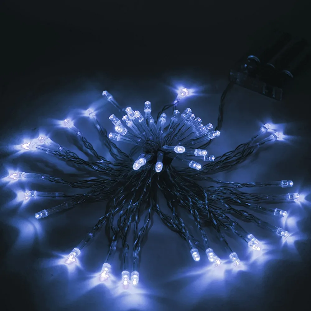 Battery led string light 3 AA Powered Decoration LED for Wedding Christmas Party Garland outdoor Home | Лампы и освещение