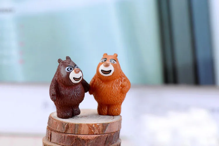 Новый 1 шт. милый медведь большой брат DIY смолы фея сад ремесло украшения