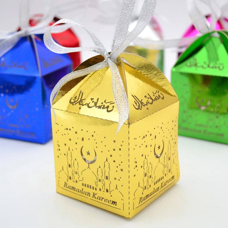 50 шт. вечерние украшения лазерная резка eid мешок подарков арабский Рамадан пользу